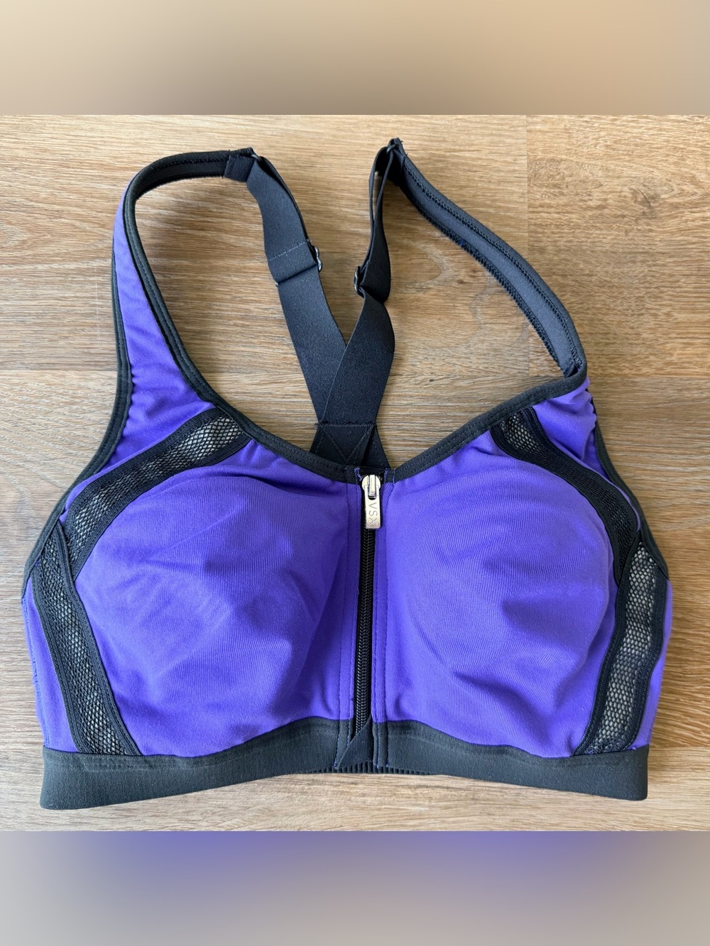 VICTORIA’S SECRET VSX | Front Zip Racerback Sports Bra | High Impact Athletic